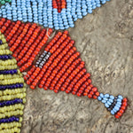 Santee Sioux Beaded Leather Tobacco Bag c. 1890s, 14" x 6"