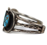 Navajo - Turquoise and Silver Bracelet c. 1930-40s, size 5.75