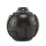 Robert Cleto Nichols (b. 1961) - Santa Clara Black Jar with Carved Design c. 1990s, 5.5" x 5"