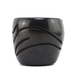 Billy Cain (1950-2006) - Santa Clara Black Jar with Carved Avanyu Design c. 1980s, 4.75" x 5"