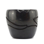 Billy Cain (1950-2006) - Santa Clara Black Jar with Carved Avanyu Design c. 1980s, 4.75" x 5"