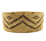 Tohono O'odham Basket with Zig-Zag Design c. 1950-60s, 4.625" x 11.5"