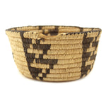 Pima Basket with Lightning Design c. 1930s, 4" x 8"
