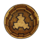 Tohono O'odham Polychrome Basket with Geometric Design c. 1940s, 6.5" x 8.25"