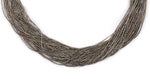 Navajo - 50-Strand Liquid Silver Necklace c. 1980s, 29" length