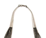 Navajo - 50-Strand Liquid Silver Necklace c. 1980s, 29" length