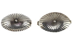Set of 3: James Shay and White Hogan Shop - Navajo - Sterling Silver Hair Barrette, Belt Buckle, and Belt c. 1980s