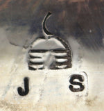Set of 3: James Shay and White Hogan Shop - Navajo - Sterling Silver Hair Barrette, Belt Buckle, and Belt c. 1980s