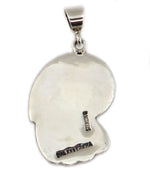 Ramon Dalangyawma - Hopi - Contemporary Sterling Silver Overlay Pendant with Bird Design, 2.25" x 1.25"