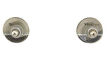 Ramon Dalangyawma - Hopi - Contemporary Sterling Silver Overlay Post Earrings, 0.625" diameter