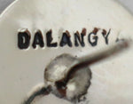 Ramon Dalangyawma - Hopi - Contemporary Sterling Silver Overlay Post Earrings, 0.625" diameter