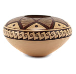 Nona Naha (1958-2021) - Hopi Polychrome Jar with Geometric Design c. 1990s, 2.25" x 4"