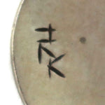 Raymond Kyasyousie (b. 1957) - Hopi - Silver Overlay Butterfly Pendant c. 1980s, 1" diameter