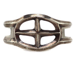 Navajo Arts and Crafts Guild - Silver Sandcast Bracelet c. 1940s, size 7.5