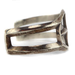 Navajo Arts and Crafts Guild - Silver Sandcast Bracelet c. 1940s, size 7.5