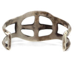 Navajo Arts and Crafts Guild - Silver Sandcast Bracelet c. 1940s, size 7.5