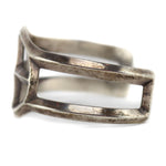 Navajo Arts and Crafts Guild - Silver Sandcast Bracelet c. 1940s, size 7.5