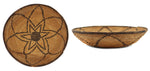 White Mountain Apache Basket with Flower Design c. 1900-20s, 2" x 9.5"