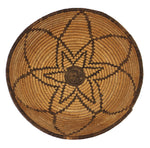 White Mountain Apache Basket with Flower Design c. 1900-20s, 2" x 9.5"
