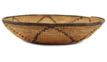 White Mountain Apache Basket with Flower Design c. 1900-20s, 2" x 9.5"