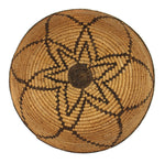 White Mountain Apache Basket with Flower Design c. 1900-20s, 2" x 9.5"