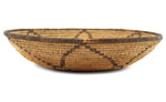 White Mountain Apache Basket with Flower Design c. 1900-20s, 2" x 9.5"