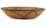 White Mountain Apache Basket with Flower Design c. 1900-20s, 2" x 9.5"