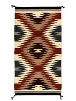 Navajo Contemporary Regional Rug, 38.5" x 20"