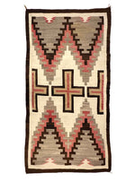 Navajo Ganado Rug with Crosses c. 1920s, 92" x 49"