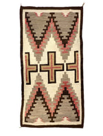 Navajo Ganado Rug with Crosses c. 1920s, 92" x 49"