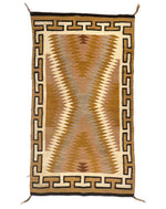 Navajo Double Saddle Blanket c. 1960s, 51" x 28"