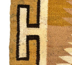 Navajo Double Saddle Blanket c. 1960s, 51" x 28"