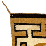 Navajo Double Saddle Blanket c. 1960s, 51" x 28"