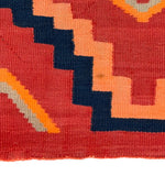 Navajo Late Classic Third Phase Chief's Blanket with Indigo Dye c. 1875-80, 55" x 69"