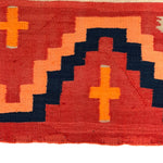 Navajo Late Classic Third Phase Chief's Blanket with Indigo Dye c. 1875-80, 55" x 69"