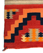 Navajo Late Classic Third Phase Chief's Blanket with Indigo Dye c. 1875-80, 55" x 69"