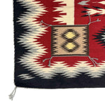 Julin Bahe - Navajo Crystal Storm Pattern Rug with 5 "Sampler" Pictorials c. 1980s, 70" x 46"