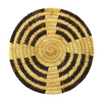 Tohono O'odham Coil Plaque c. 1960s, 7.25" diameter