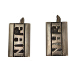 Frank Patania Sr. - "For the Real Fan" Group of Sterling Silver Overlay Jewelry with 'FAN' Design c. 1960s