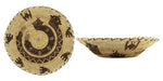 Tohono O'odham Basket with Rattlesnake, Bird, and Bat Pictorials c. 1960s, 4" x 16.25"