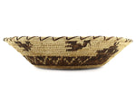 Tohono O'odham Basket with Rattlesnake, Bird, and Bat Pictorials c. 1960s, 4" x 16.25"