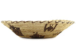 Tohono O'odham Basket with Rattlesnake, Bird, and Bat Pictorials c. 1960s, 4" x 16.25"