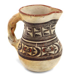 Attributed to Nampeyo of Hano (1859-1942) - Hopi Polychrome Handled Pitcher c. 1890s, 4.5" x 4.5" x 3.25"