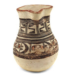 Attributed to Nampeyo of Hano (1859-1942) - Hopi Polychrome Handled Pitcher c. 1890s, 4.5" x 4.5" x 3.25"