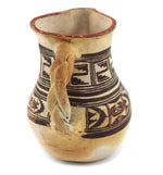 Attributed to Nampeyo of Hano (1859-1942) - Hopi Polychrome Handled Pitcher c. 1890s, 4.5" x 4.5" x 3.25"