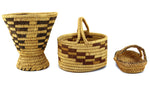 Group of 10 Tohono O'odham Baskets c. 1950-60s