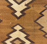 Navajo Crystal Rug with Diamond Design c. 1910s, 63" x 46"