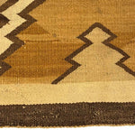 Navajo Crystal Rug with Diamond Design c. 1910s, 63" x 46"