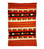 Navajo Transitional Blanket c. 1890s, 83.5" x 55"