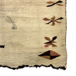 Navajo "SEOLS" Double Saddle Blanket c. 1910-20s, 54" x 34"